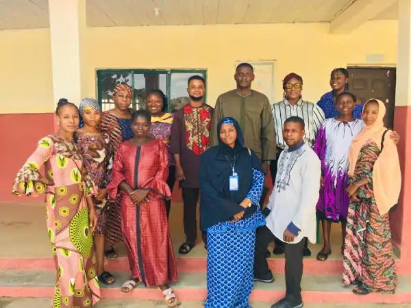 Immajos International School Abuja Nigeria Pupils Images Gallery Educational Class THREE-2 Staff at the Font of the School